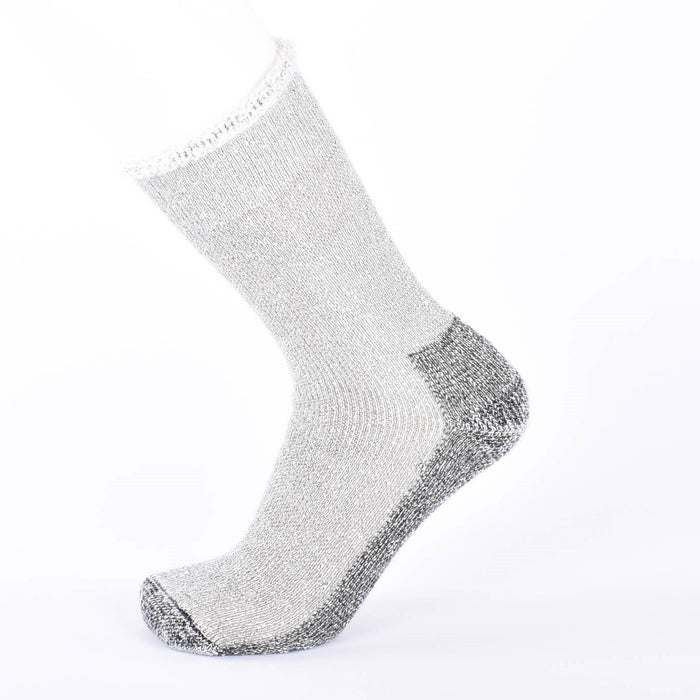 Kid Mohair Thermal Socks Mottled Grey - Unisex