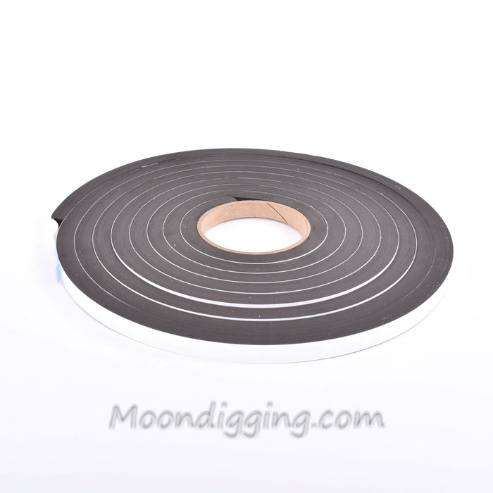 Sponge Neoprene Stripping W/Adhesive 1/2in Wide X 1/2in Thick X 15ft Long