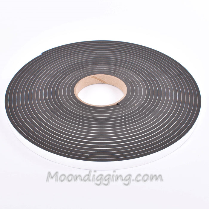 Sponge Neoprene Stripping W/Adhesive 1/2in Wide X 1/4in Thick X 37.5ft Long