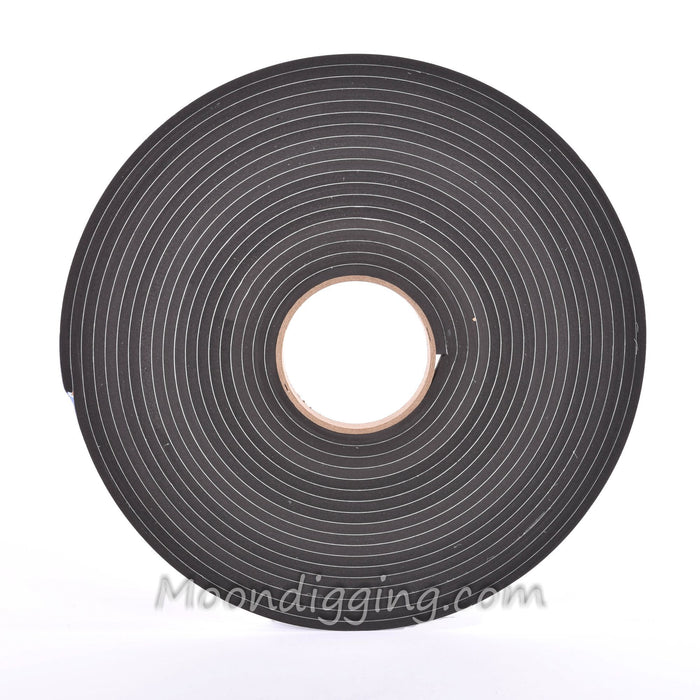 Sponge Neoprene Stripping W/Adhesive 1/2in Wide X 1/4in Thick X 37.5ft Long