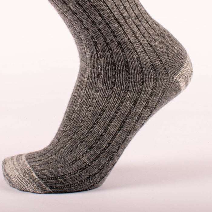 Kodiak Ladies Grey and Red Comfort Socks - 2 Pairs